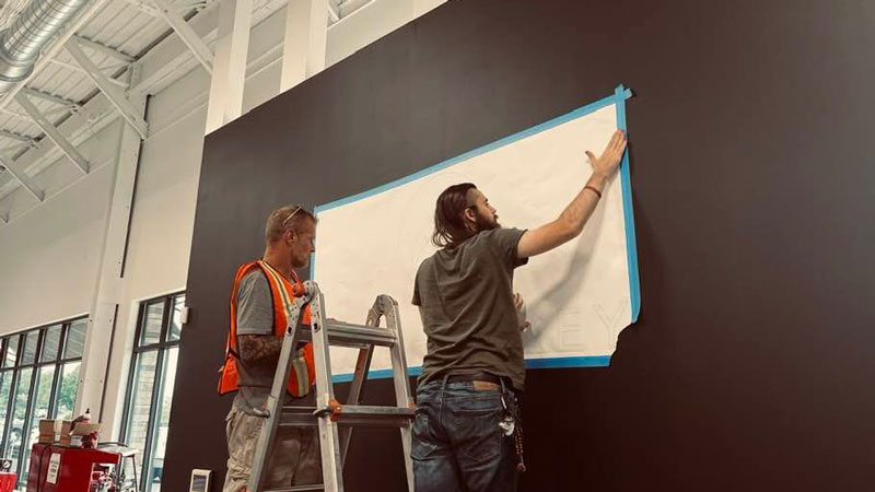 Sign Installation, Pittsburgh sign installation, commercial sign installation, professional sign installer, installation, Install, Install sign, Pittsburgh business sign, hanging signs, mounting signs, digitally printed signs, digitally printed graphics