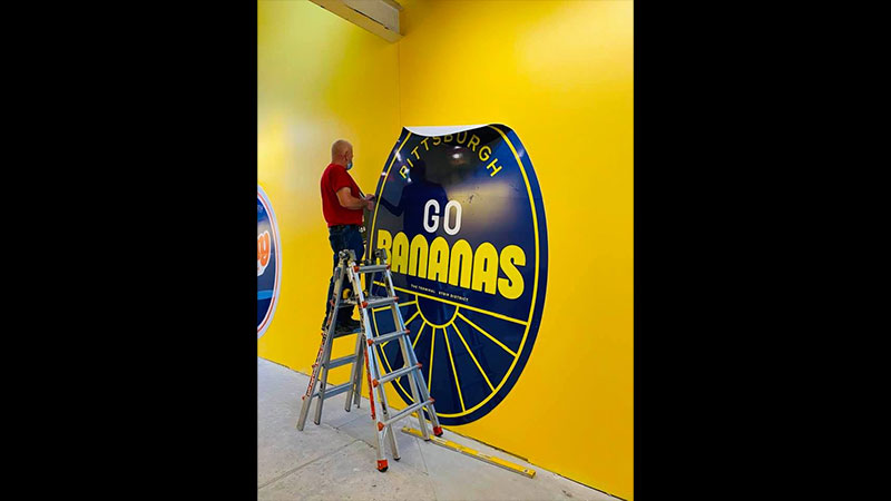 Sign Installation, Pittsburgh sign installation, commercial sign installation, professional sign installer, installation, Install, Install sign, Pittsburgh business sign, hanging signs, mounting signs, digitally printed signs, digitally printed graphics