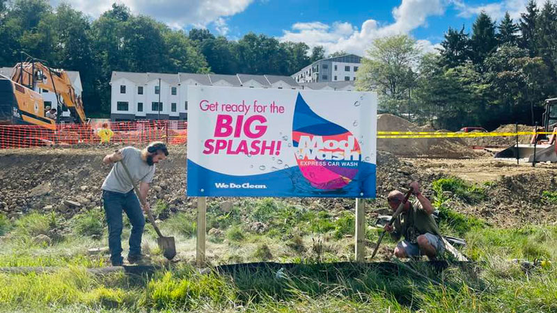 Sign Installation, Pittsburgh sign installation, commercial sign installation, professional sign installer, installation, Install, Install sign, Pittsburgh business sign, hanging signs, mounting signs, digitally printed signs, digitally printed graphics