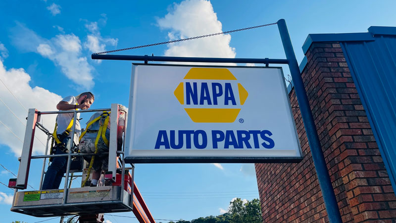 Sign Installation, Pittsburgh sign installation, commercial sign installation, professional sign installer, installation, Install, Install sign, Pittsburgh business sign, hanging signs, mounting signs, digitally printed signs, digitally printed graphics