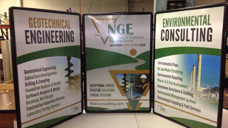 Trade show signs, tradeshow branding, trade show displays, Trade show tables, Pittsburgh Trade show sign printing, Commercial signs pittsburgh, Custom trade show booth, trade show booth, digitally printed signs, digitally printed banners