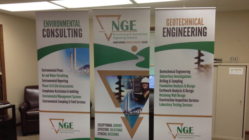 Trade show, tradeshow, trade show signs, event signs, event graphics, trade show booth, event booth, NGE